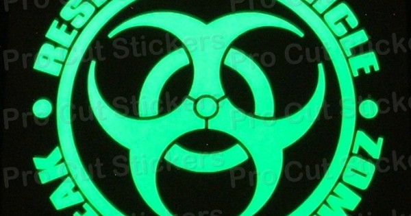Glow in the Dark Zombie Stickers